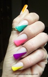 Neon angled french