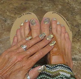 matching toes and fingers marble