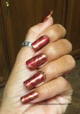 Red/gold marble