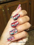 Christmas water marble