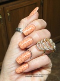 Peachy stamped