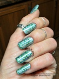 Green holo stamped