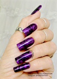 Purple/black water marble