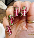Poinsettia Water Marble