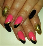 Black,pink And Gold 