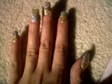 gold and silver glitter