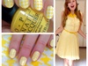 Yellow Dogtooth Nails