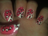 White and Pink Leopard 
