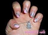 Nails as a jewel(glitter bear)