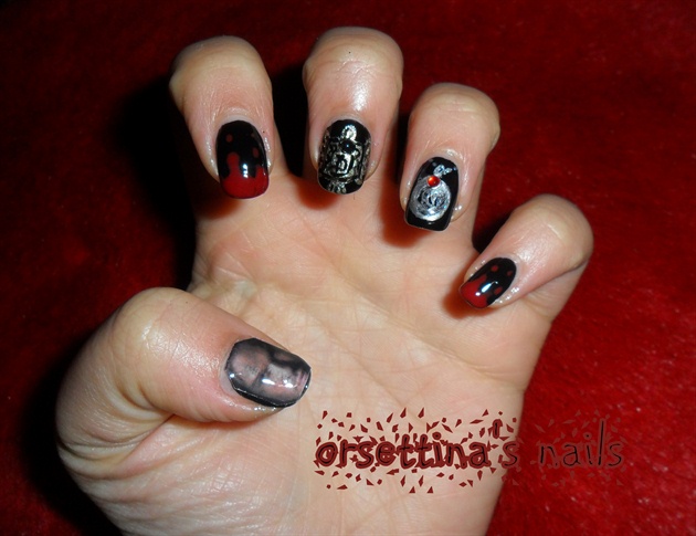 The Vampire diaries nails(Damon)