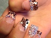 Cheetah Kitty Nails