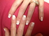 French manicure w/decals