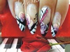 piano nails hand painted,  