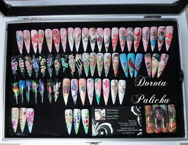 Nail art display case by Dorota Palicka