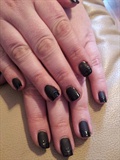 Matte black with shiny tips
