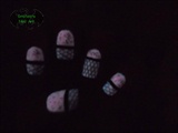 Pink Fishnet Konad (Glow in the Dark)
