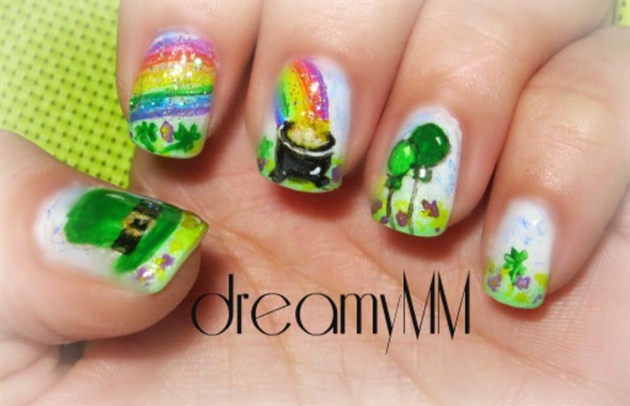 Cute St. Patrick's Day Toe Nail Designs - wide 1
