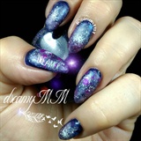 Galaxy dreamy nails