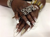 White Diamond Nails