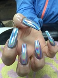 Hologram Nails Chrome 