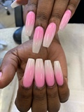 Pink And White Glow In The Dark Ombre 