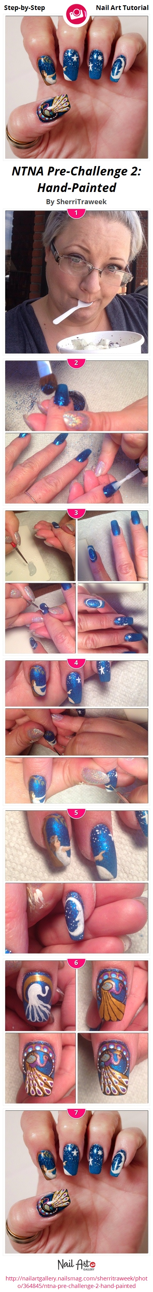 NTNA Pre-Challenge 2: Hand-Painted - Nail Art Gallery