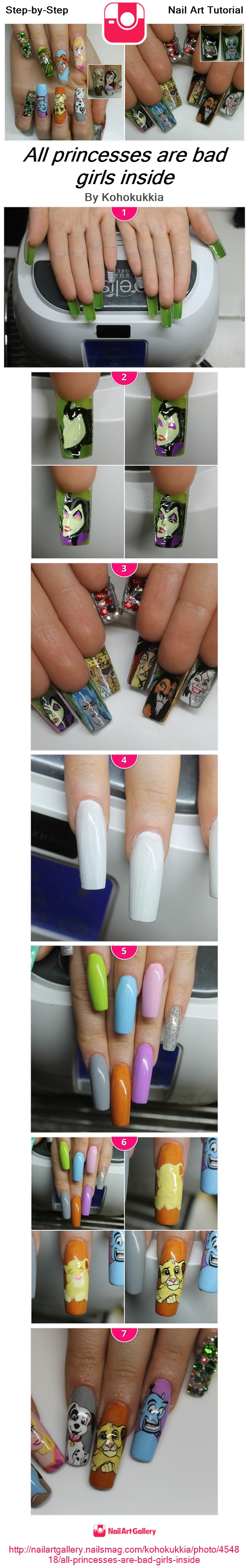 All princesses are bad girls inside - Nail Art Gallery