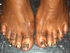 Gold Swarovski Toes
