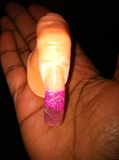pink 3d nails