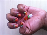 natrual abstract nails