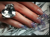 sculpted clear with color acrylic circle