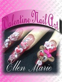 Valentine nail art