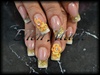 Acrilyc nails and 3d flowers