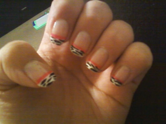Zebra with Hot pink