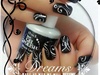 Black and white party nails