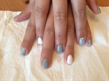 Grey Bridesmaid Nails 