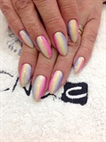 Sparkly Rainbow Nails