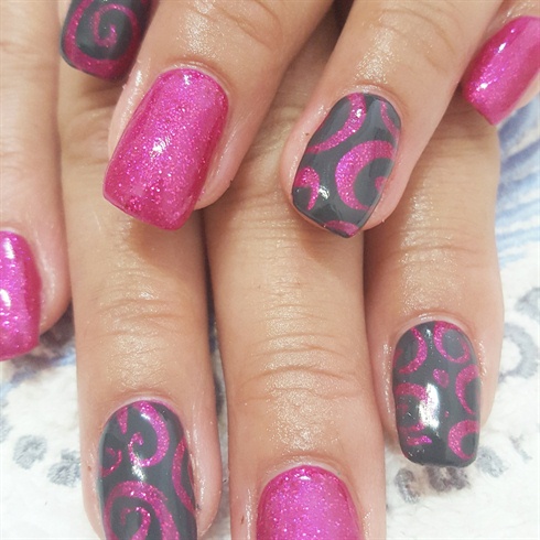 pink grey swirls
