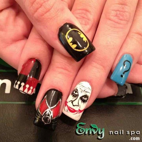 Batman Nail Design