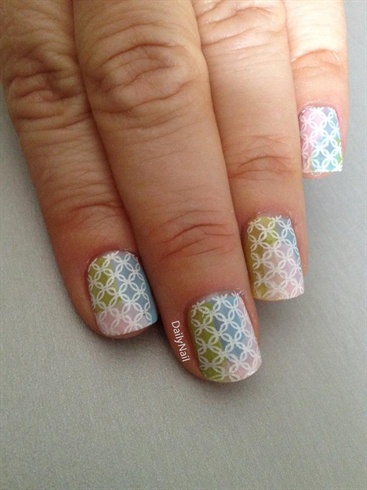 multicolour stamped