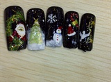 Christmas nail art