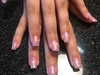 Gel Nails With Glitter Inlay 