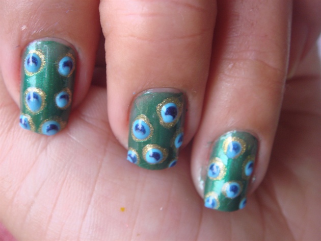 peacock nails