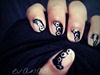 Gothic lace nail art