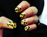 Yellow coded nails