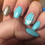 Tiffany Nails With A Golden Touch