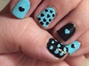 Lovely Tiffany And Black Nails