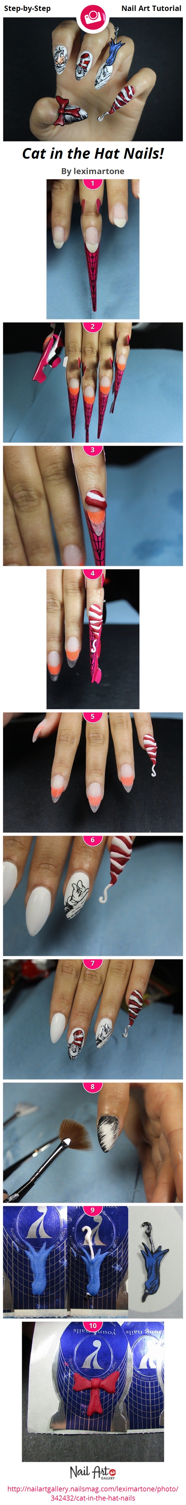 Cat in the Hat Nails! - Nail Art Gallery