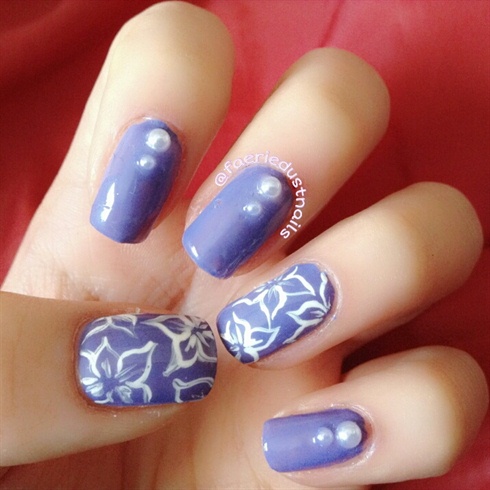 Simple Purple Manicure - Nail Art Gallery