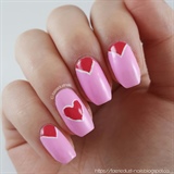 Simple Valentine&#39;s Day Nails